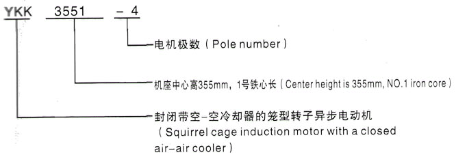 YKK系列(H355-1000)高压龙泉驿三相异步电机西安泰富西玛电机型号说明